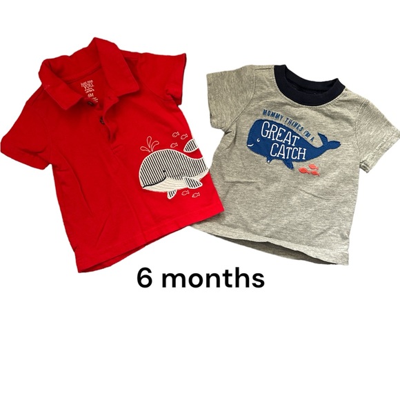 Carters Whale Shirts - Picture 1 of 1